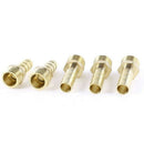 5Pcs 1/4inch PT Male Thread to 8mm Hose Barb Brass Straight Coupling Fittin L5T1