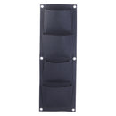 4-Pocket Planter Indoor Outdoor Wall Balcony Garden Vertical Hanging Bag