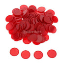 200 Pieces Plastic Poker Chips Bingo Markers Tokens for Party Casino oard Game