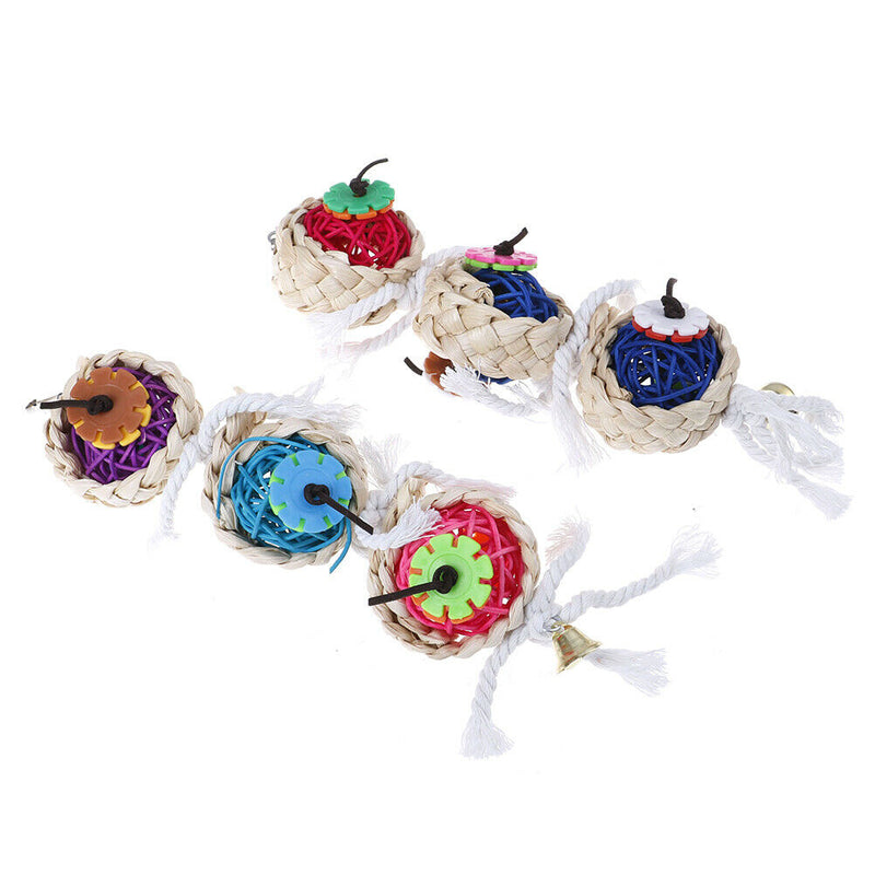Parrot Toys Ball Pet Bird Bite Climb Chew Hanging Cockatrice Swing Parrot ToysME