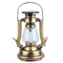 Solar LED Hanging Light Retro Metal Candle Lantern Outdoor Garden Decor Lamp