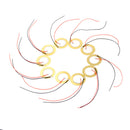 10PCS 27mm Piezo Elements Sounder Sensor Trigger Drum Disc + wire copper EO T Ew