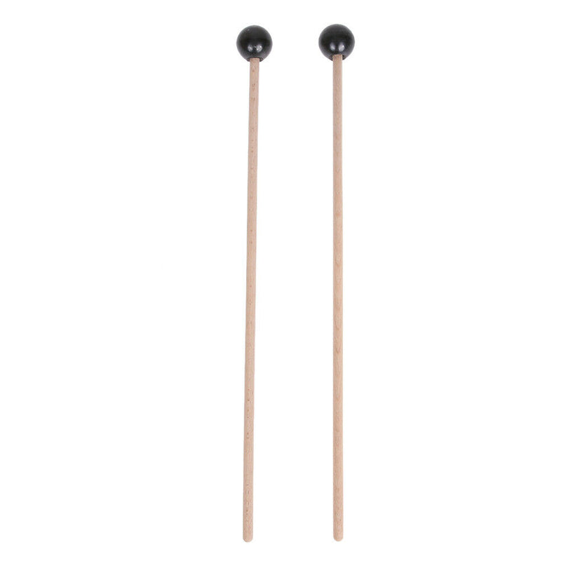 Professional Xylophone Marimba Mallets Maple Wooden Handle Rubber Mallets