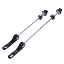 2x bicycle quick release axle clamping lever safety set axis Black