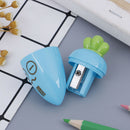 1PC cute cartoon creative carrot plastic pencil sharpener novelty stationer BX