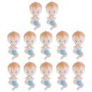 12 Pieces Cute Baby Foot Boys Girls Party Favor Christening Baby Shower Blue