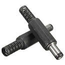 10pcs 5.5x2.1mm Male Solder Dc Barrel Tip Plug Jack Straight Connectors For