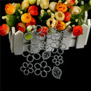 11Pcs Flower leaves Metal Cutting Die For DIY Scrapbooking Album Paper Cards3c