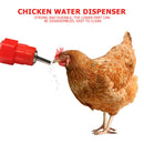 5pcs Spring Type Chicken Red Nipples Drinking Automatic Water Dispenser