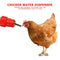 5pcs Spring Type Chicken Red Nipples Drinking Automatic Water Dispenser