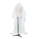 Tulle Wedding Dress Veils White Flowers Super Long Bridal Hair Veil Bride F