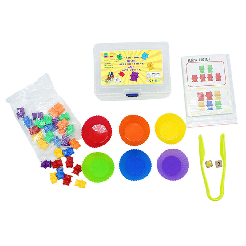 Children Counting Bears Kit Matching Game Developmental