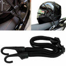 Motorcycle Motorbike Helmet Elastic Rope Strap Luggage Bungee Net W/ 2 Hook