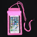 Strong 3 Layer Sealing Waterproof Smart Phone Pouch for Water Sport(Pink)