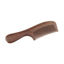 Handmade Sandalwood Close Tooth Hair Comb, Natural Wooden Comb for Smooth