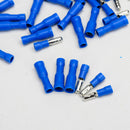 100pcs Blue Bullet Crimp Connectors Terminal Insulated Male & Female  Wire Set