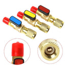 1/4" Male to 1/4" Female Straight Ball Valve SAE AC Charging For R22 Refrigerant