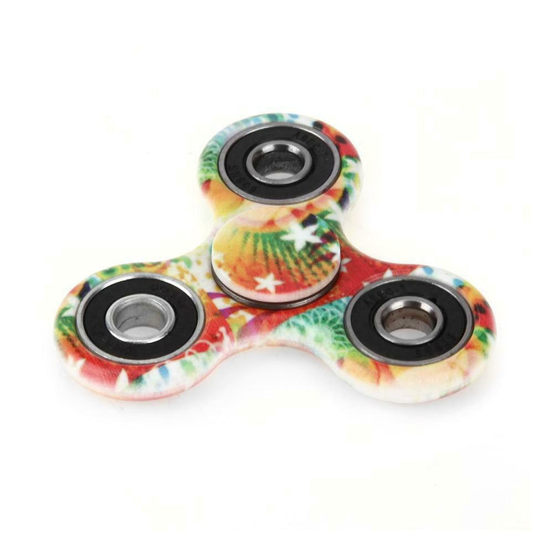Colorful Tri-spinner Hand Fidget Spinners Toys Flower Round Child Gift (09)