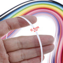260 Stripes quilling paper 5mm width mixed color for diy hand craft 26 color3cc