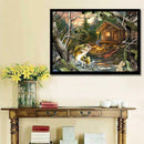 Fish 5D DIY Full Drill Round Diamond Painting Needlework Set Cross Stitch