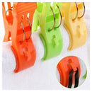 8pcs Plastic Beach Towel Clips Quilt Clips Yellow, green, blue, orange L