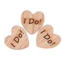 50pcs/lot Natural Wood Wooden Love Heart Wedding Table Decoration DIY Craft