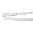 Girls Ladies Skinny Narrow Belt Double Bowknot Dress Belt-White Z2U5