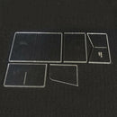 5pcs Durable Acrylic Card Holder Bag Template Handmde Leather Pattern Crafts