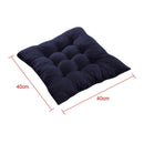 2x Soft Square Seat Cushion Home Garden Outdoor Chair Patio Sofa Pad Dark Blue