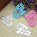 2pcs Gloves Snow Cutting Die Stencil Scrapbooking Craft Album Paper Card