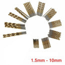 97pcs/Set Titanium Coated HSS High Speed Steel Twist Drill Bit 1.5-10mm