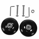 2set 70X23mm Luggage Suitcase / Inline Outdoor Skate Replacement Wheels Bla
