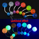 7Pcs a lot Glow Dark Belly Button Navel Bar Rings Body Piercing Jewelry Newly
