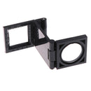 10X 28mm Folding Magnifier Stand Loupe with Scale for Textile Optical Glass T JR