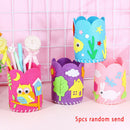 Creative 5Pcs/Set Kids DIY Craft Pencil Holder Educational Toys For Children Gw