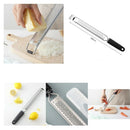 Zester Stainless Steel Grater Cheese Plastic Cover Long Handle with Rubber