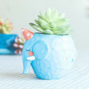 2 Pieces Cute Animal Shaped Cartoon Home Decoration Succulent Vase Flower Pots