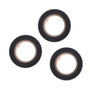 3 Pcs / Set High Quality 15m Electrician Insulating Tape Adhesive Tape Black