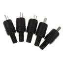 5 Pieces Replacement Power Connector Plug - Male Plug Replacement Cord Outlet