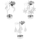 3Pcs Auto Rotating Spining Tea Light Holder Votive Candle Holders Home Decor