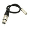 Acoustic XLR Female To Male Splitter Audio Adapter Cable With Nylon Sheath
