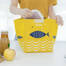 Lunch Bag For Kids Women Cartoon Fish Keep Warm Food Bag Portable Lunch Box
