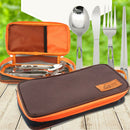 Cutlery Storage Bag Camping Hiking Tableware Chopsticks Spoon Fork Organizer