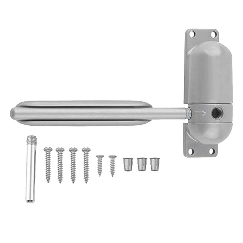 2pcs Metal Mini Door Closer Closing Automobile Adjustable Door Stopper Gray