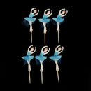 24 Pcs Ballerina Girl Cupcake Baby Birthday Party Decorations Cake Accessor Y7X4