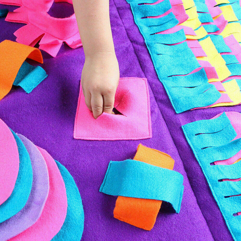 Dog Snuffle Mat Nose Training Sniffing Pet Pad Feeding Cushion Blanket 90*90cm