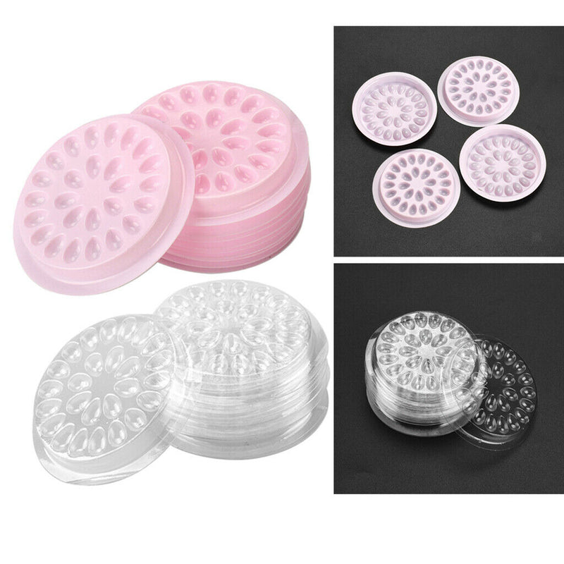 Almencla 20pcs Lashes Glue Gasket Tray False Eyelash