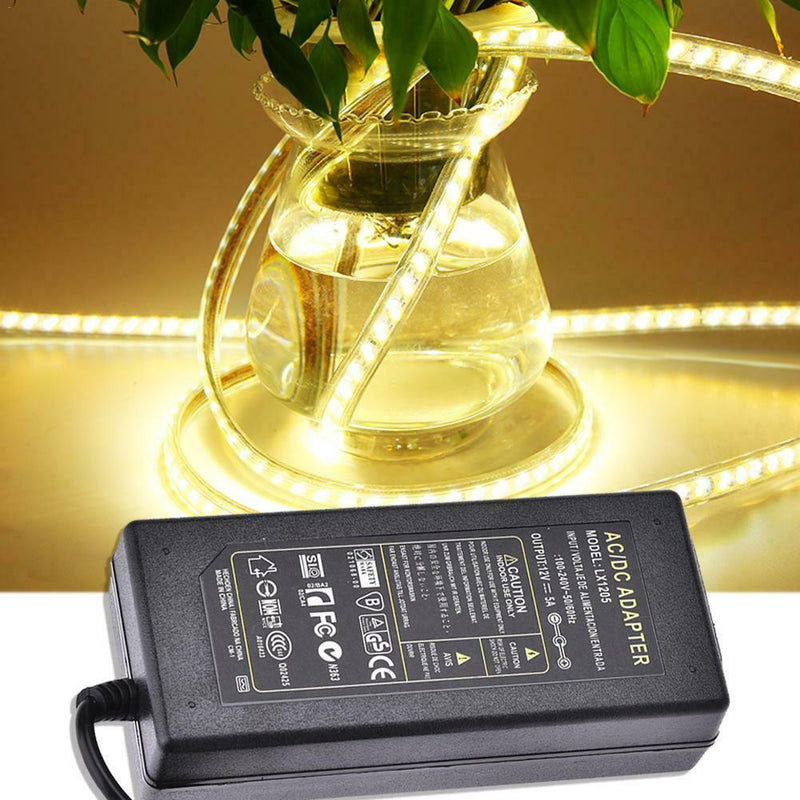 12V 5A Adapter Power Supply Charger Switch Transformer For LED Bar Strip