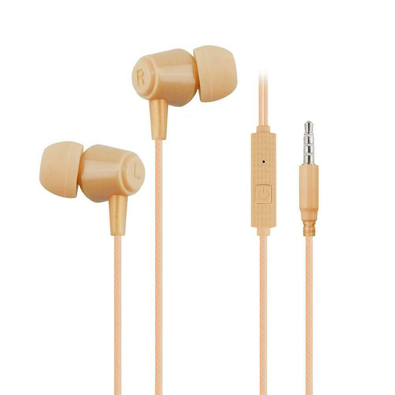 3.5mm Wired Earphone Deep Bass Noise Reduction Sound Stereo Music In-Ear Earbuds
