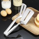 Stainless Steel BBQ Tongs Clip Kitchen Clamp Cooking Baking Utensils Tools